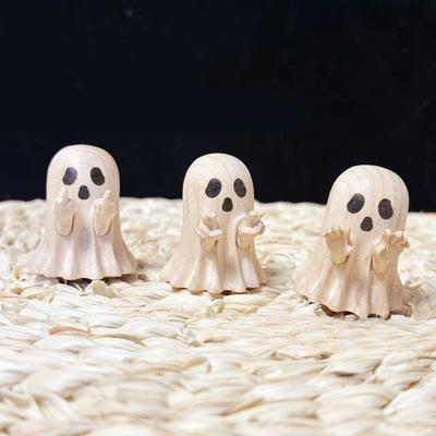 Halloween Geisterstatue Ornamente Geist Harzstatue Niedliche Dekoration Geeignet für Halloween Innen-Hausdekoration