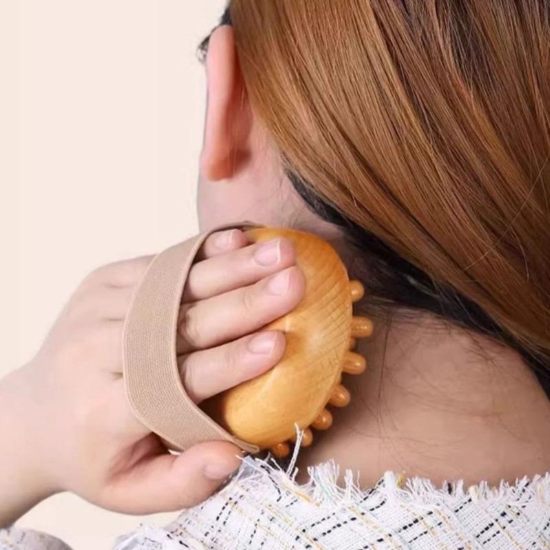 Massage Beechwood Airbag Comb Massage Device - Universal Wooden Head Brush for Body Massage - Meridian Massage