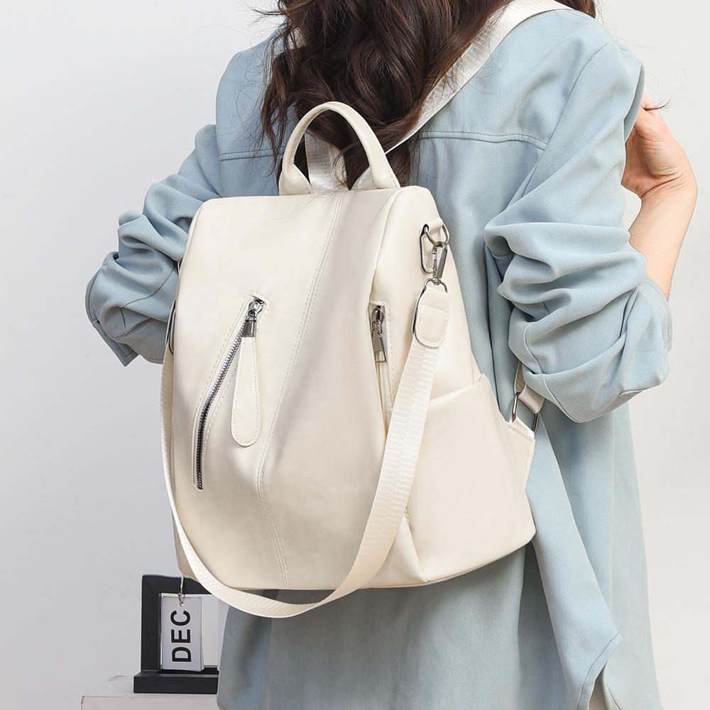 

Backpack Large Capacity Travel Bag Retro Women s Backpack кавовий