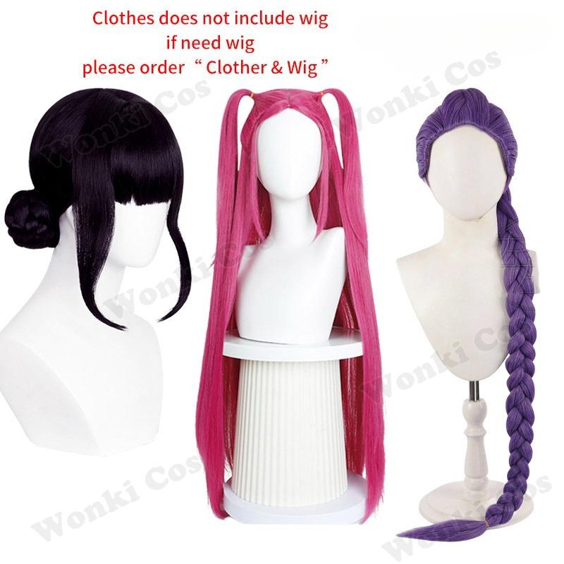 Rumi Zoey Mira Black Suits Cosplay Costume Wig Demon Hunter Role Play Kpop Idol Stage Performace Halloween Carnival Outfits