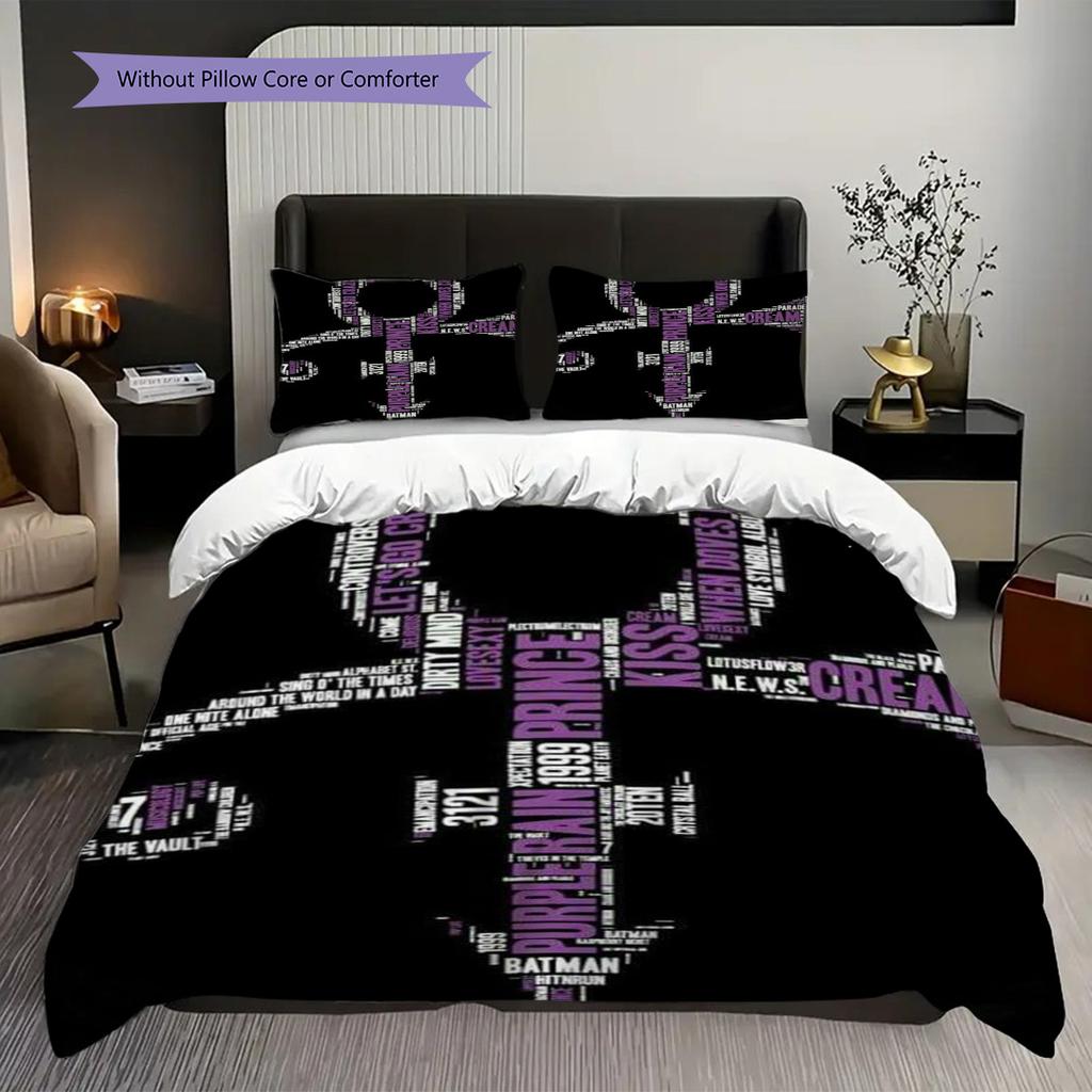 Prince Purple Rain Musical Legacy Bedding 1 Duvet Cover 2 Pillowcase Without Core Christmas Birthday Gift Bedding Set Soft And Comfortable