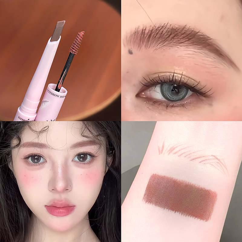 Двойной карандаш для бровей и тушь CAPPUVINI: Многоцелевое, Натуральные штрихи, Идеально для студентов. Eyebrow Pencil: 280mg + Brow Mascara: 2g