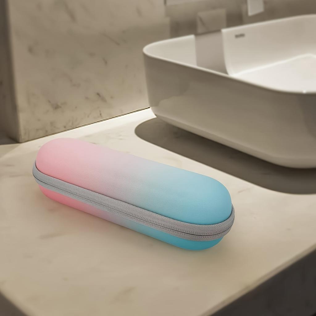Reisvriendelijke elektrische tandenborstelhouder - Schokbestendig EVA met waterdichte PU-coating, Ruime opbergruimte voor borstels, opzetstukken en accessoires