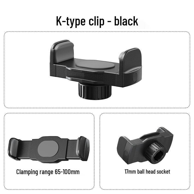 Flexible Phone Clip Holder & Accessories Set for Live Broadcast & Selfie Stick