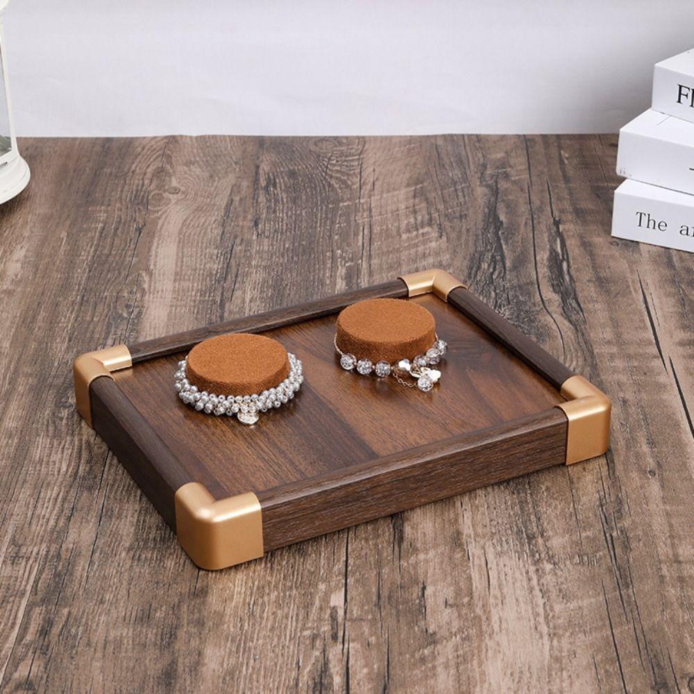 Organizer Jewelry Display Stand Walnut Wood Bracelet Display Rack Durable Hand Jewelry Holder  Gift