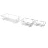 2PCS Set Toilet Floating Shelf Multifunctional Iron Wall Mounted Bathroom Hanging Storage Shelf