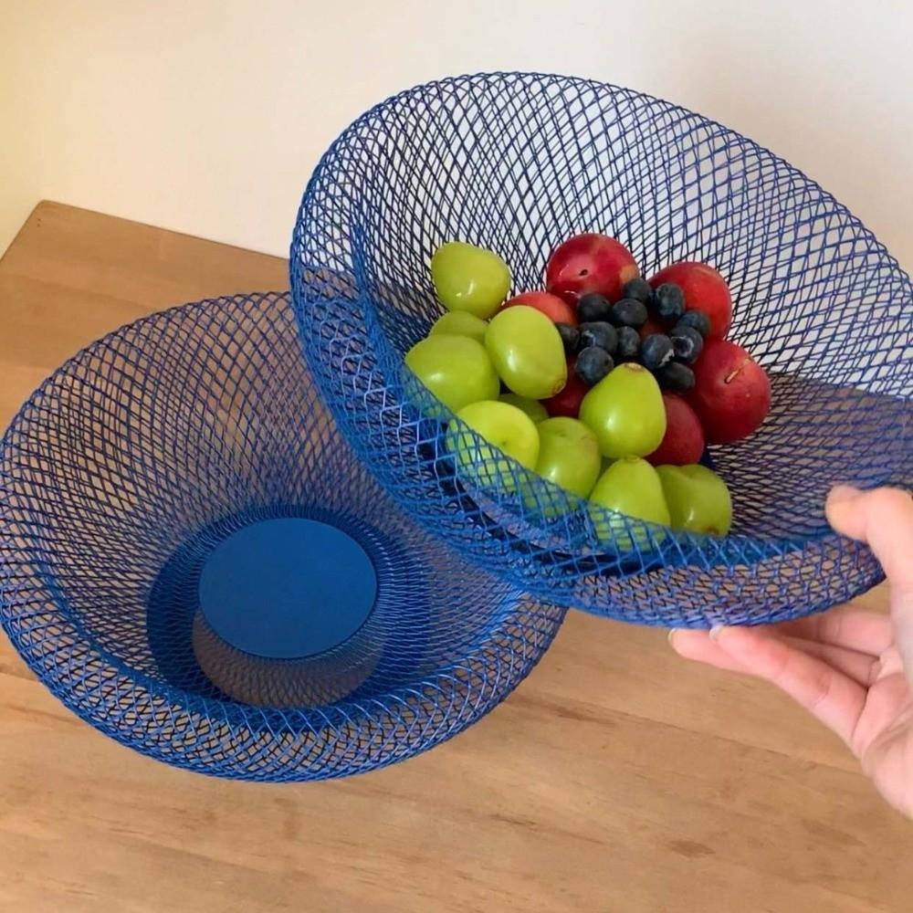 Round Mesh Fruit Snacks Basket Dried Fruit Plate Fruit Vegetable Basket Snacks