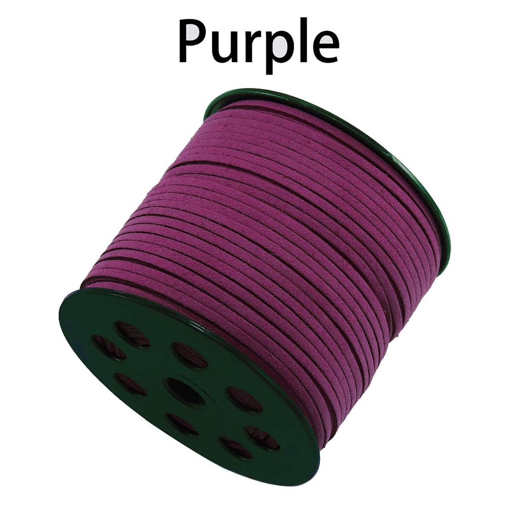 5/10/20m 2.5*1.2mm 1Rope Flat Faux Suede Braided Cord Velvet Leather Handmade String For DIY Jewelry Making Needlework Supplies