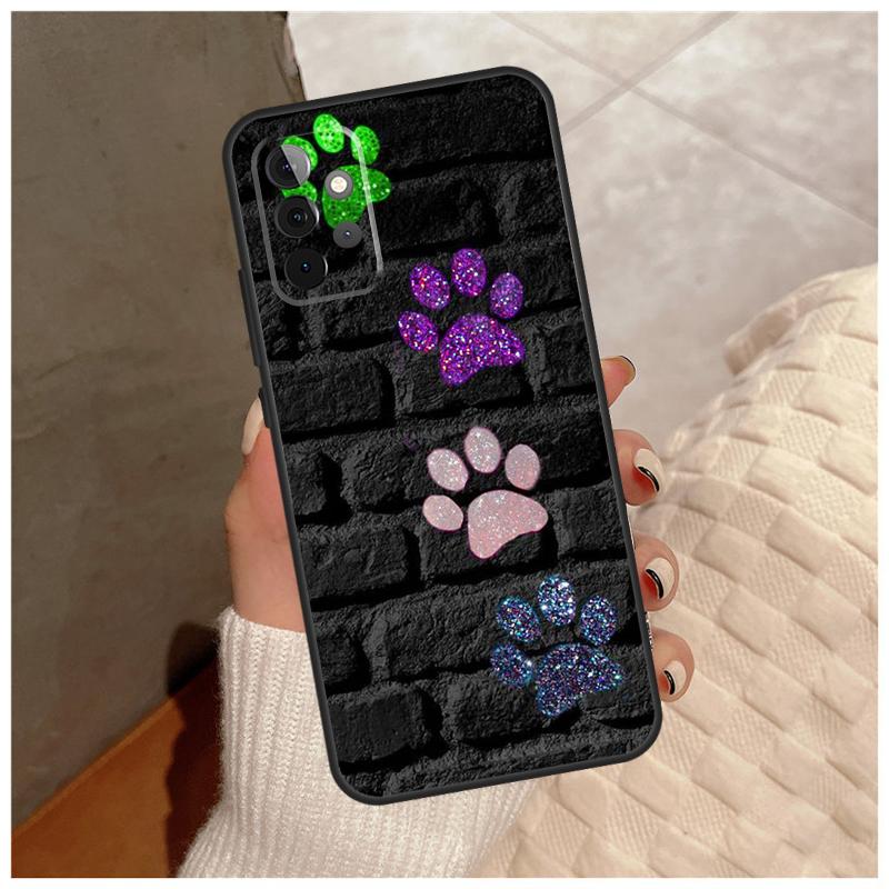 Cat Dog Paw Design For Samsung Galaxy A13 A33 A53 A34 A54 A14 A15 A16 A26 A36 A56 A12 A32 A52 A06 A35 A55 Case