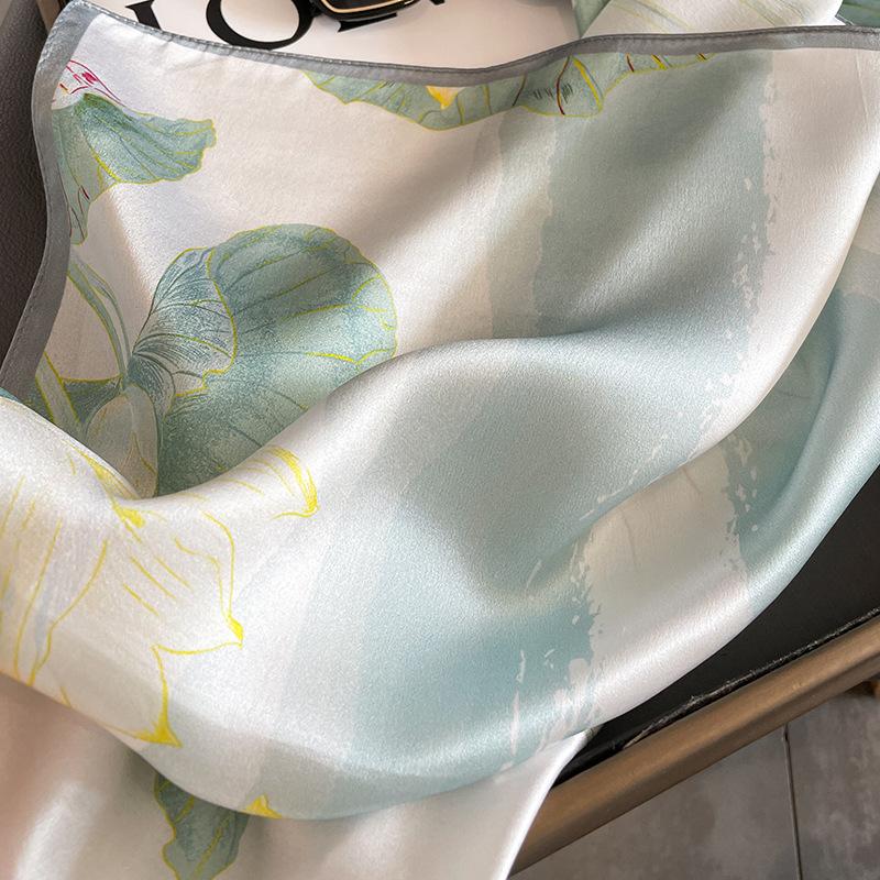 53 * 53cm Mulberry Silk Small Square Scarf Multifunctional Professional Fashion Decoration Silk Scarf For Spring And Autumn Warmth Shawl
