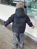 2024 Boys' Korean Style White Duck Down Jacket, Winter Warm Coat for Small & Medium Kids