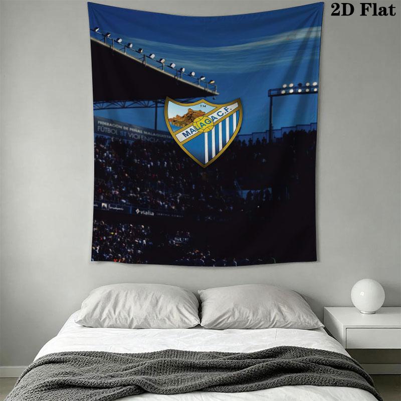 Málaga C .F Wall Hanging Printed Fabric Blanket Decorative Tapestries for Bedroom Living Room Home Decor