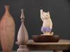 Cat Buddha, Birth of the Buddha, Sculpted by Butsuya Sakai, Wood Carving, Maneki-neko, Lucky Cat, Feng Shui Ornament (NB Birth of the Buddha)