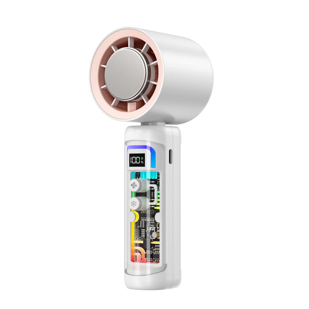 Portable Smart Handheld Semiconductor Cooling Fan with Digital Display