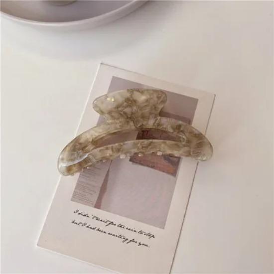 Vintage Hair Clips for Women Acetate Claw Clip Colorful Marbling Large 10cm Hair Clip Girls Hair Accessories  New Hair Claw