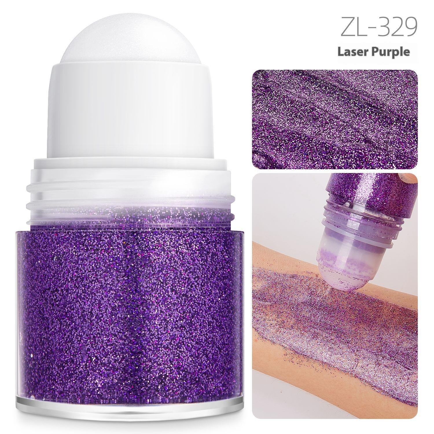 

Популярный блестящий гель гель блестки волосы тело волосы на лице блестки пудра тени для век крем макияж танец 20Ml Roller Bottle