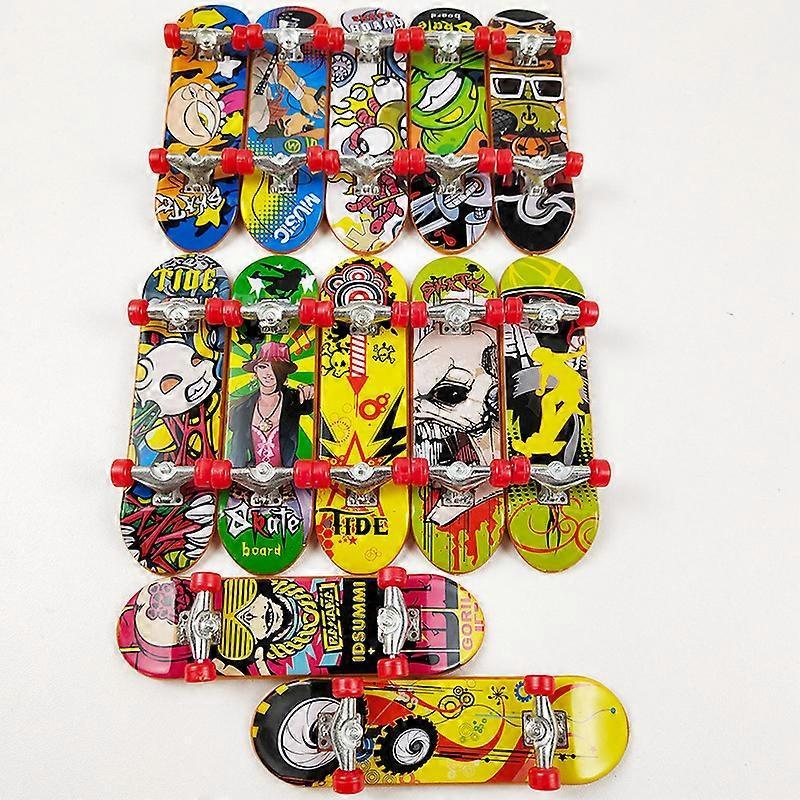 Dww-10 Finger Mini Skateboard (Random Flower Color) Children's Finger Skateboard Toy, Boy's Birthday Party Favor, Party Bag