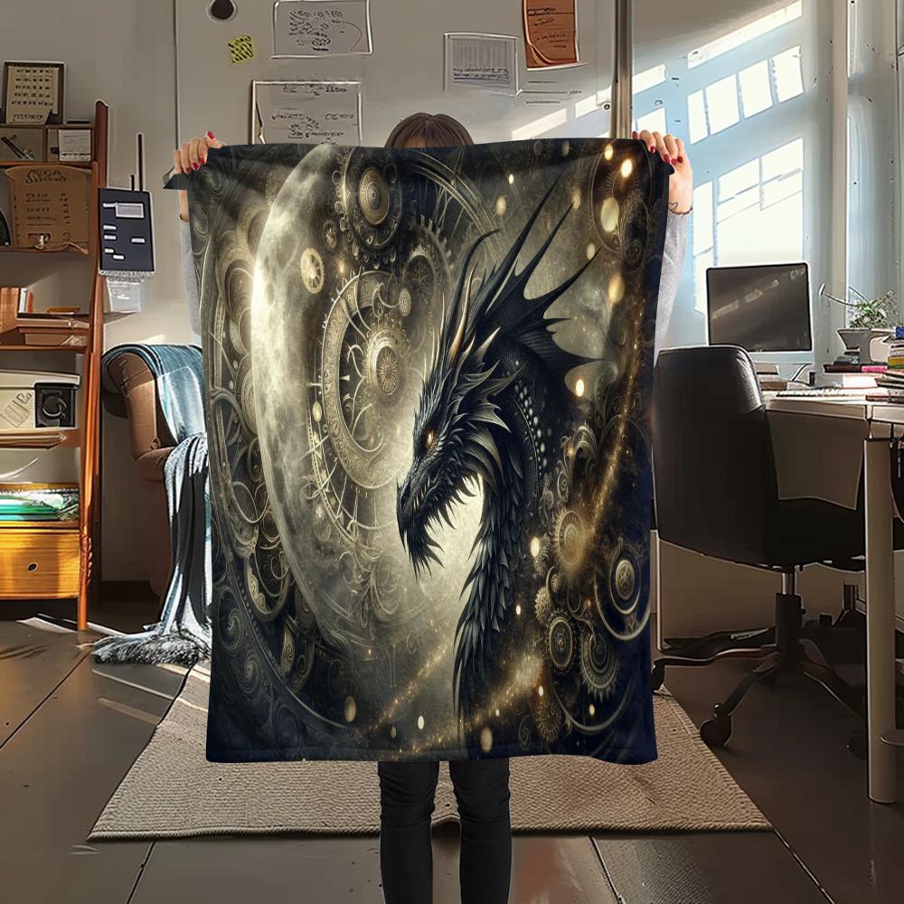 1 Pezzo Coperta in Flanella con Stampa Cartone Animato, Alta Qualità Confortevole per Tutte le Stagioni, Decorazione per la Casa, Calore e Comfort, Perfetta per Regalo di Natale Compleanno