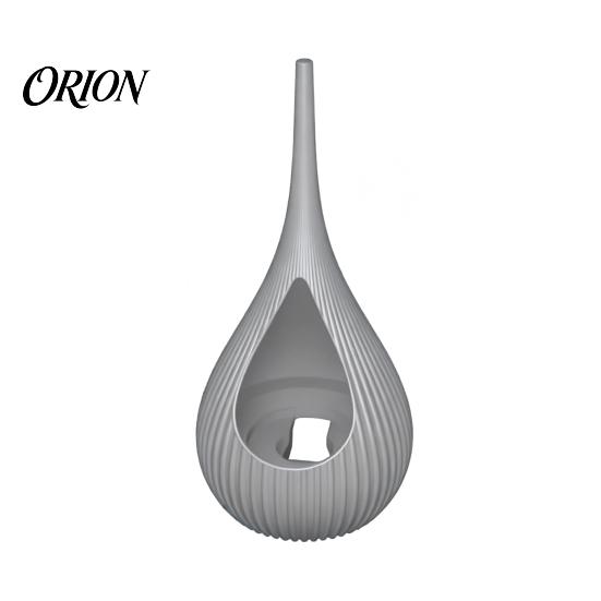 Small Space Candle Holder Compact Size Candlestick, Vertical Grain Texture Holder, Water Drop Shape Modern Decorative Candlestick 3D Printed