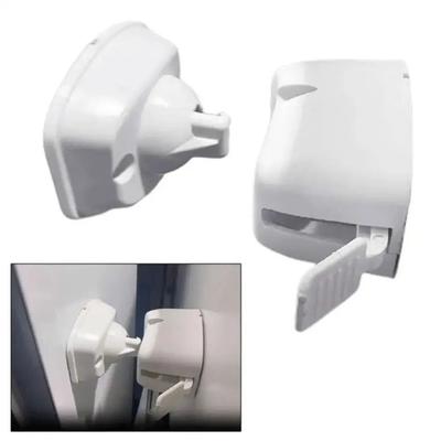 Retentor de porta de campista de nylon universal, acessórios para trailer de carga, suporte de trava, clipes de compartimento de caravana