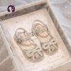 Girls Sandals 2025 Summer New Children's Foreign Princess Sandals Soft Sole Internet Celebrity Girls Summer Middle-aged Children
