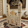 Wood Eid Advent Calendar with LED Light and 30 Drawer Countdown Calendar for Ramadans Table and Home Party Decorations