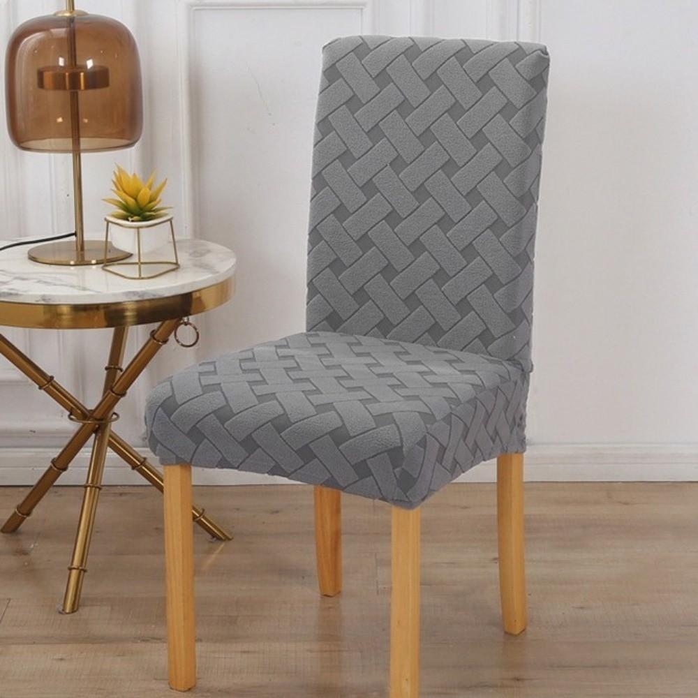 Thicken Jacquard Chair Cover Removable Cover Breathable Dining Chair Covers Soft Dust-Proof Chair Seat Covers Home Decor