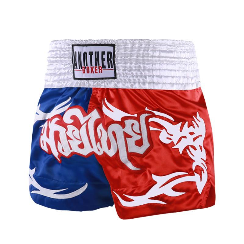 Martial Arts Shorts Muay Thai Boxing Training Fight Gear Unisex Sportswear With Color Block Design