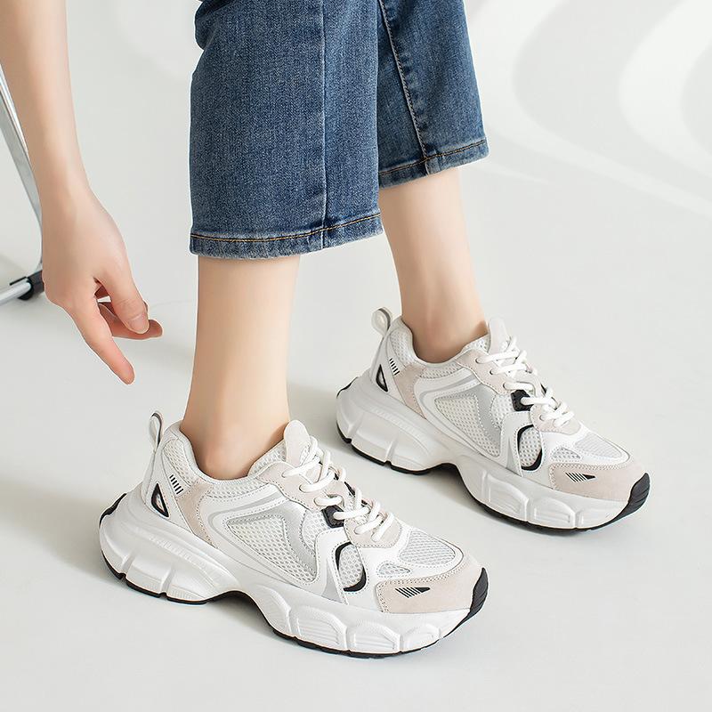 Augustine platform dad shoes women's summer 2025 new ins Internet celebrity Korean version of light sports women's shoes tide
