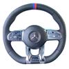 DIY Hand-stitch  Leather Car Steering Wheel Cover For Mercedes Benz A B C Class W177 W247 W213 W205 CLA GLB AMG -