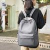 Einfarbiger Rucksack für Schüler, große Kapazität, für Damen, für Männer, Reiserucksack