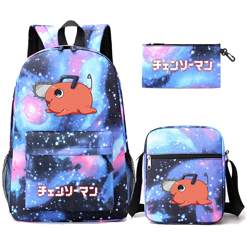 3 Teile/satz Anime Gedruckt Rucksack Sharingan Jugendliche Große Kapazität Cartoon Student Schul Mädchen Zurück Zu Schule Tasche