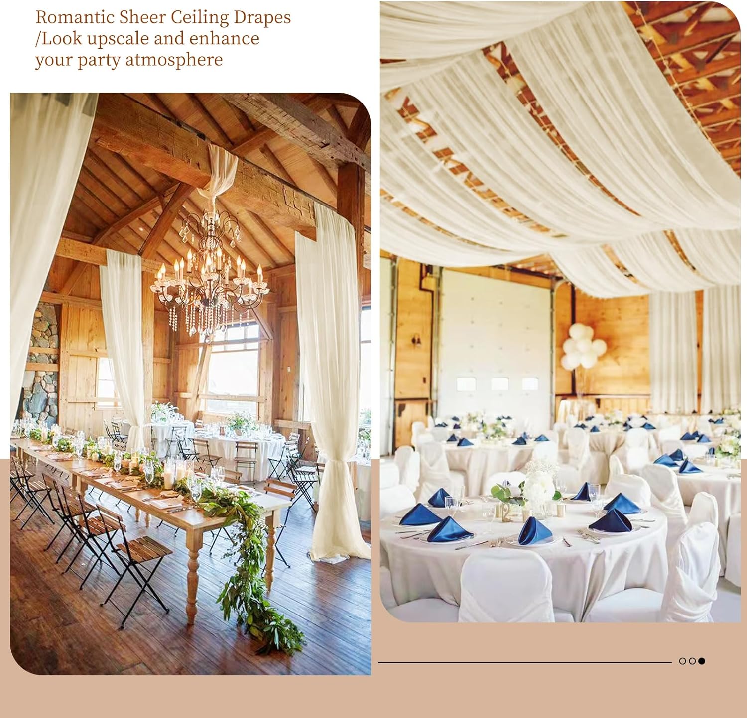 

Белые потолочные шторы для арок, шифоновая занавеска для вечеринки, церемонии, сцены, свадьбы, украшения отеля, вуаль W150xH600CM слоновая кость