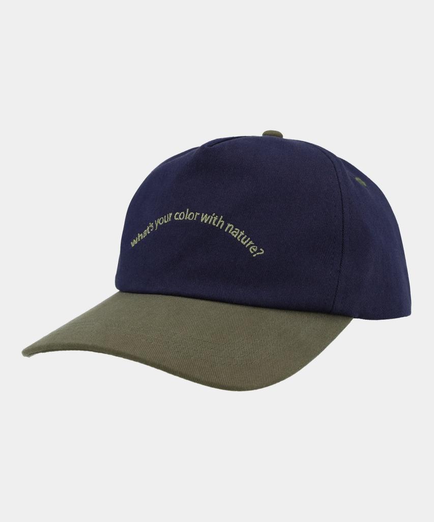 Haisan Slogan 5P Ball Cap (Navy/Khaki)