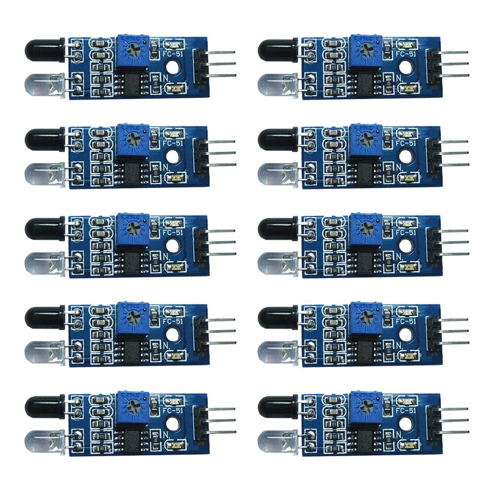 10PCS IR Infrared Obstacle Avoidance Sensor Module for Arduino Smart Car Robot 10PCS IR Infrared Obstacle Avoidance Sensor Module for Arduino Smart Car Robot