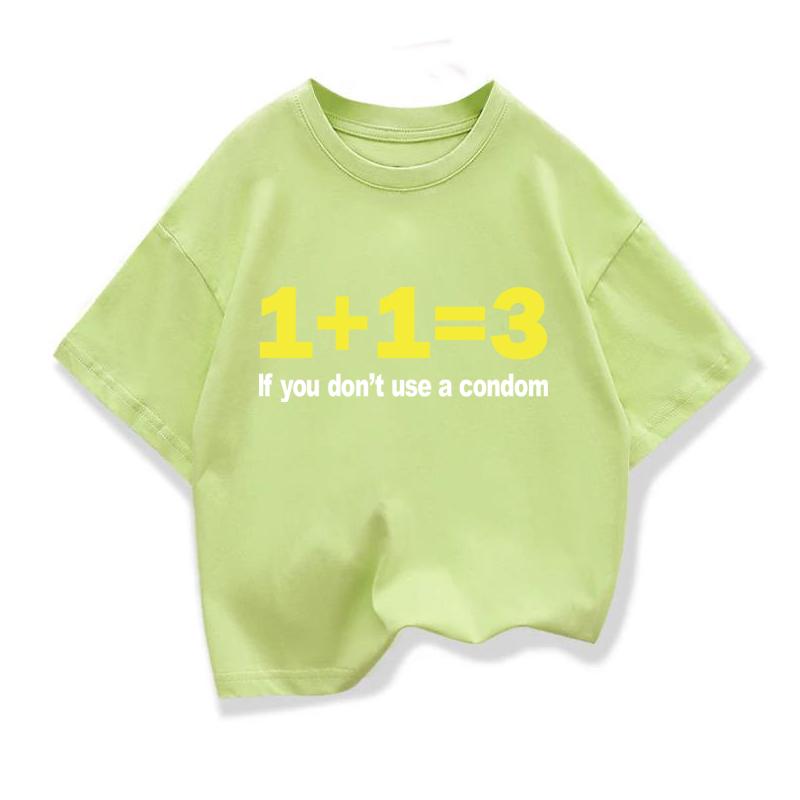 Kids' Polyester T-Shirt with Fun Digital Print Casual Loose Street Style Trendy Children's Tee Round Neck Boys' Top