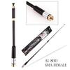 AL-800 Dual-Band Walkie-Talkie Antenna: High Gain Telescopic Whip for 888S/5R/UV82, SMA Female
