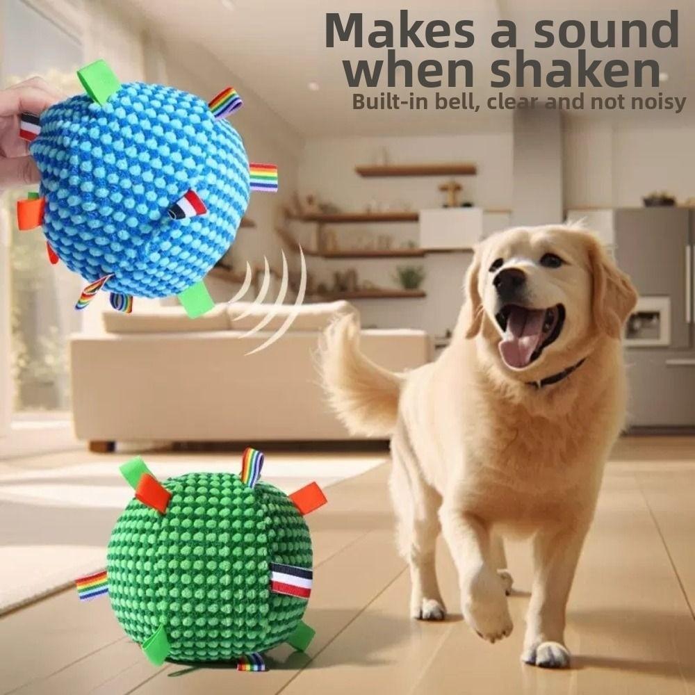 Creative Squeaky Dog Toy Bite-resistant Wear-resistant Pet Shake Sound Toy Funny Soft Plush Dog Vocal Toy Ball Relieve Boredom