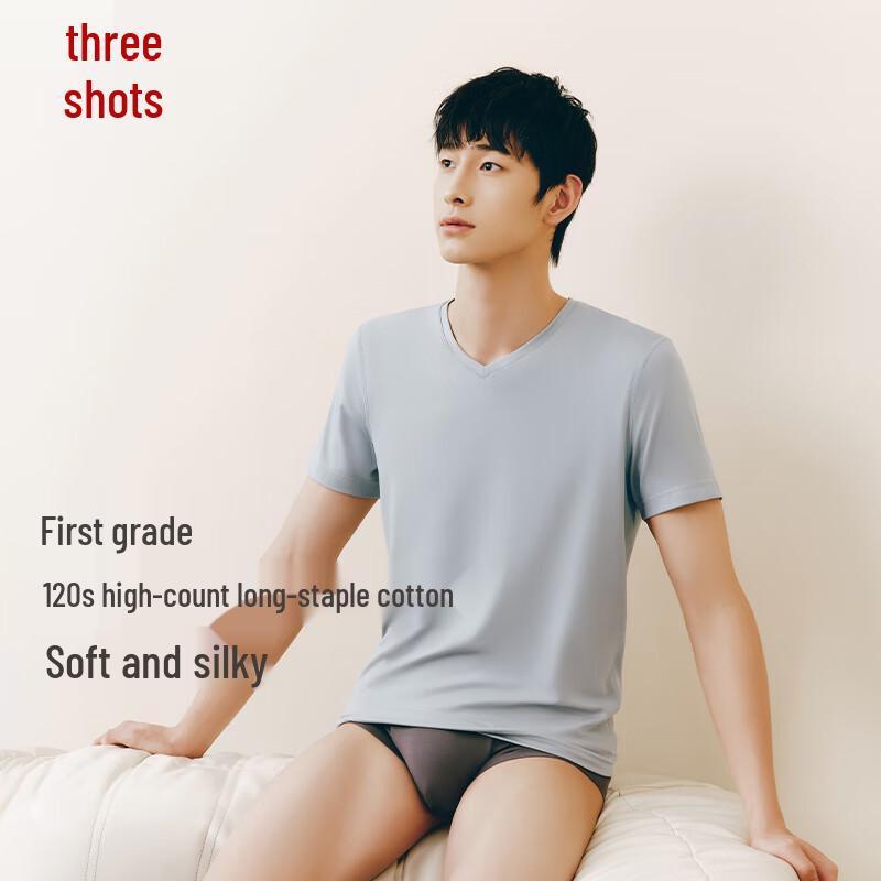 

Threegun Men s Artisan Series V-Neck Cotton Undershirt XL