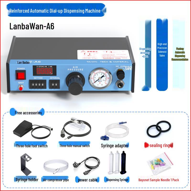 Lanbaowan Fully/Semi-Automatic UV/Silicone Potting & Dispensing Machine with Manual Controller