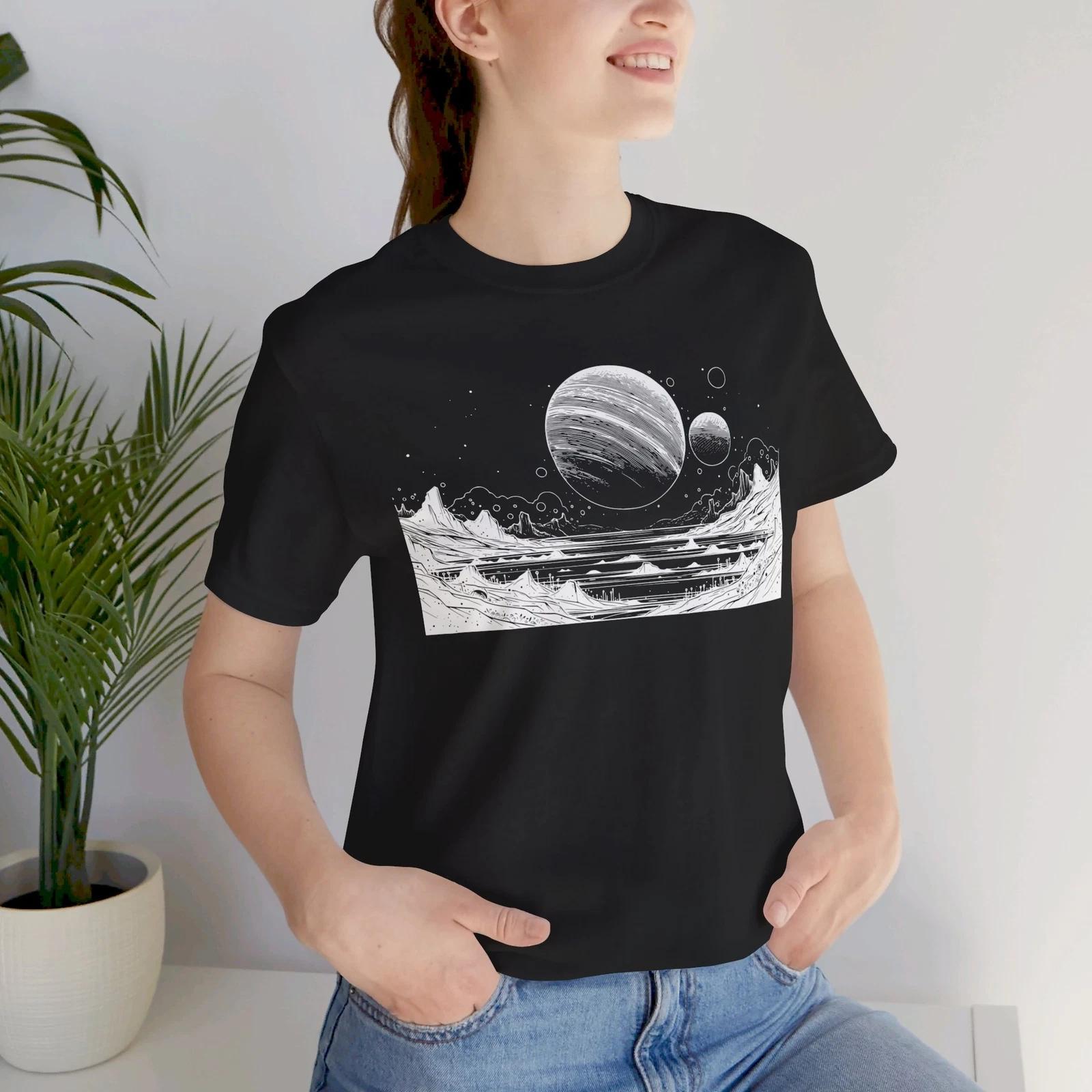 Alien Landscape abstract T-Shirt M