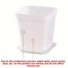 10pcs 7x7cm Plastic Square Flower Pot with Cover Garden Balcony Home decoration flower pot Office Desktop Flower ZSY