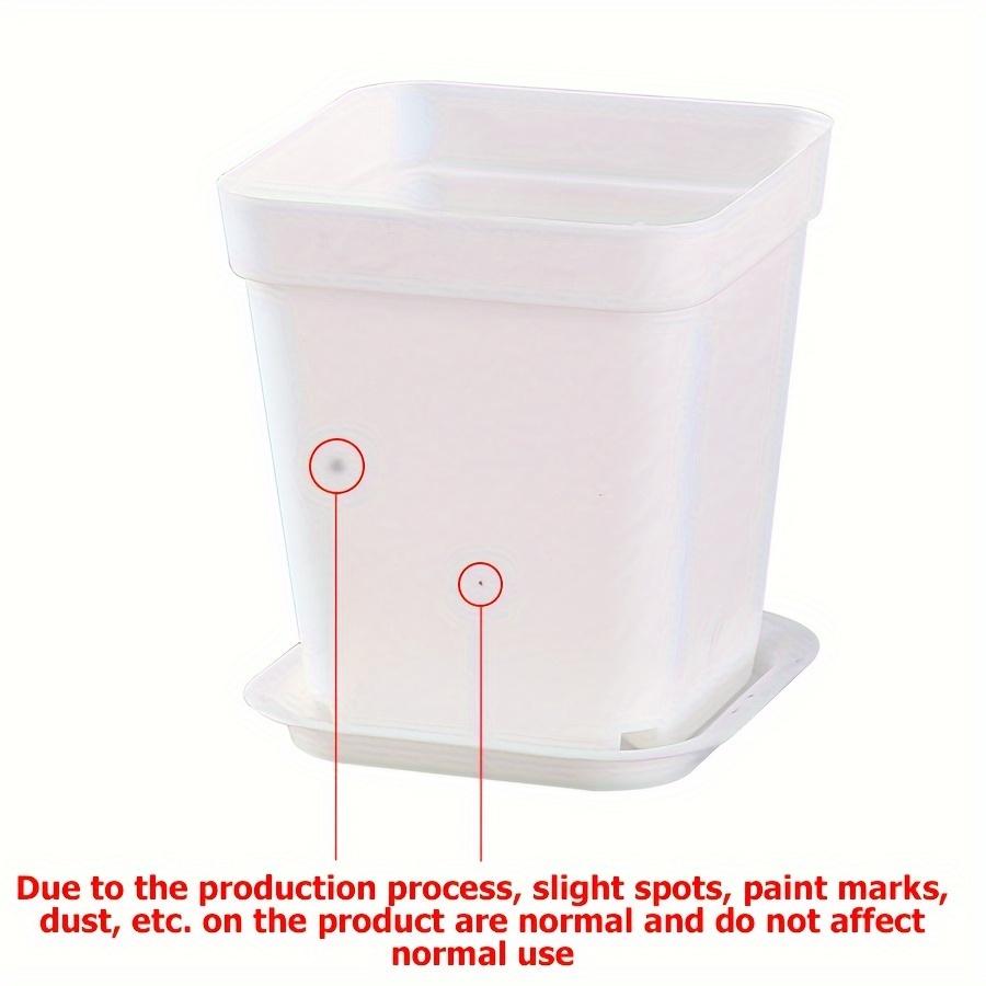 10pcs 7x7cm Plastic Square Flower Pot with Cover Garden Balcony Home decoration flower pot Office Desktop Flower ZSY