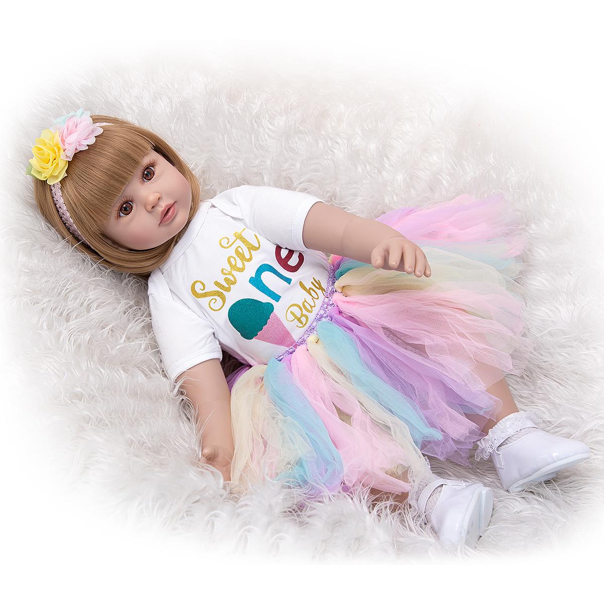 KEIUMI новый дизайн куклы реборн мороженое принцесса тканевое тело 60 см детские игрушки — фото 3