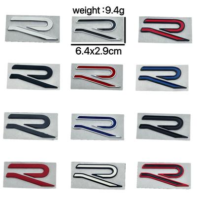 Black Warrior Golf 8 R-Line Rear Emblem - GTI English Letters Car Modification