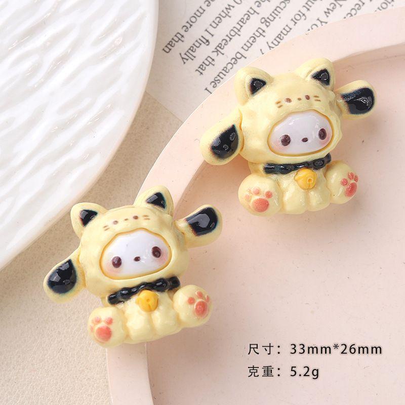 

6 Pcs New Kawaii Cartoon Cute Bell Animal Resin Scrapbook Diy Jewelry Children Gift Hairpin Accessories A119