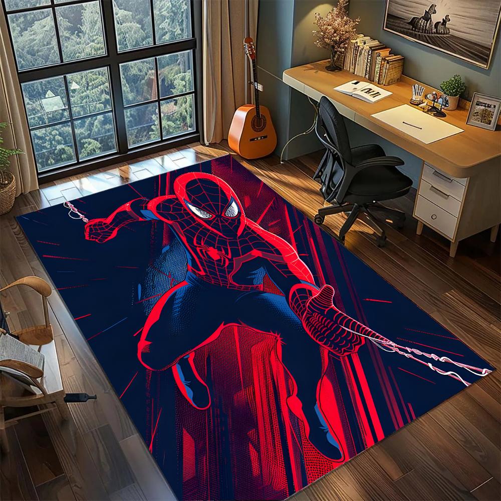 Spider-Man: Guardian Hero Rug Carpet Large Area Rug Non Slip Washable Floor Mat Gamer Room Bedroom Home Decor