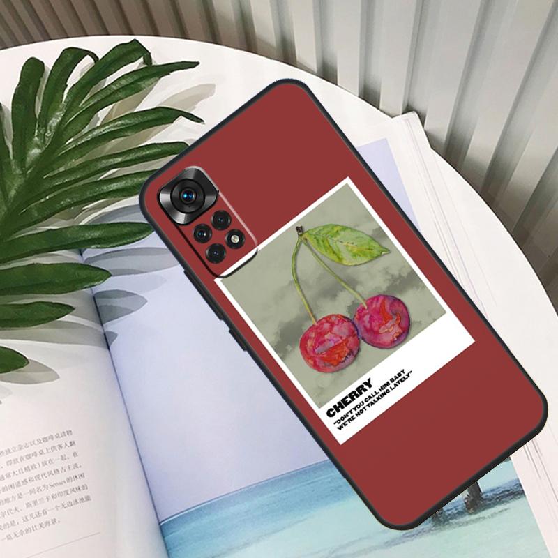 Cherry Pattern Funda For Xiaomi Redmi Note 14 13 10 11 12 15 Pro Plus Case For Redmi 15 13C 12C 10C 14C 15C