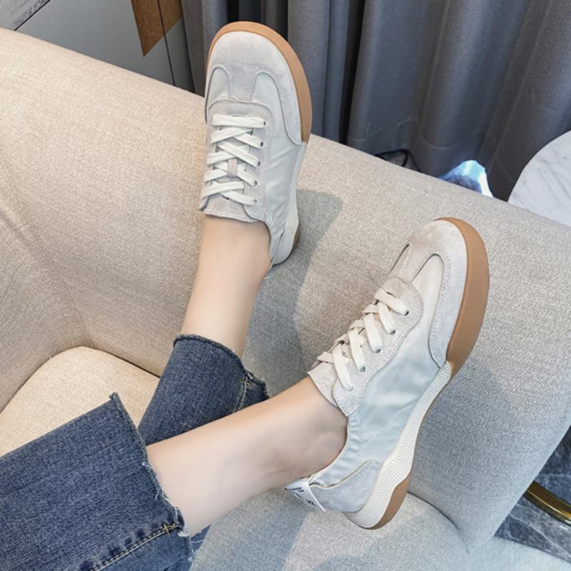 Summer Genuine Leather Casual Sports Forrest Gump Shoes White Shoes Women's German Training Shoes