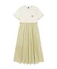 Kodak Company Hybrid Short Sleeve Dress Yellow